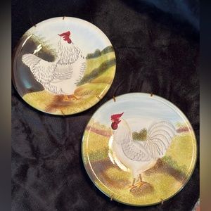 Sakura 🐓 David Carter Brown on the farm 8” plates